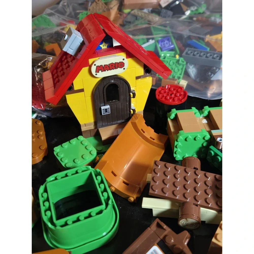 Lego Super Mario Bulk Lot 5+ Pounds With Mario Scanner, Tiles, Ball And Chain